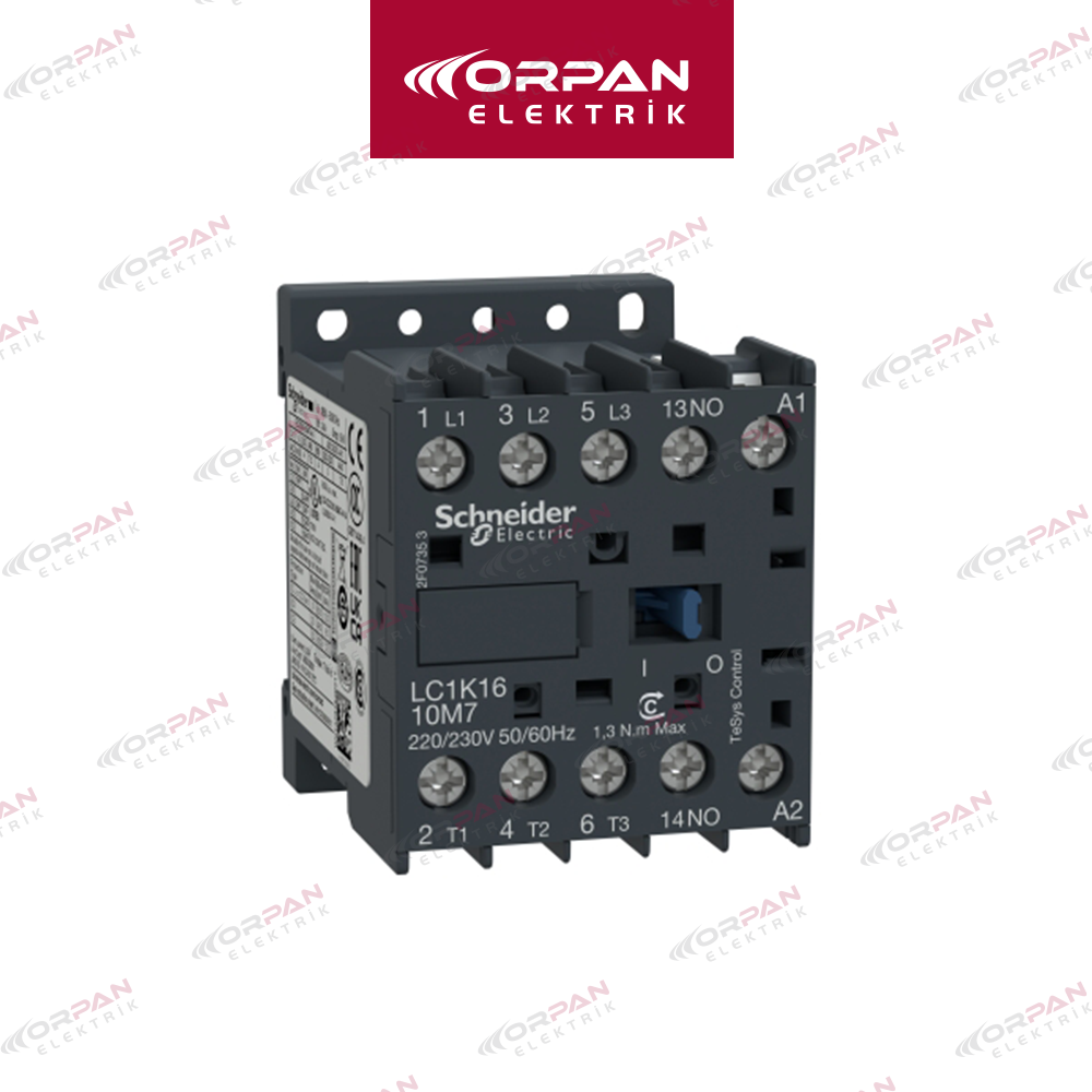 LC1-K1610 M7 MİNİ KONTAKTÖR 16 A 1 NO SCHNEİDER
