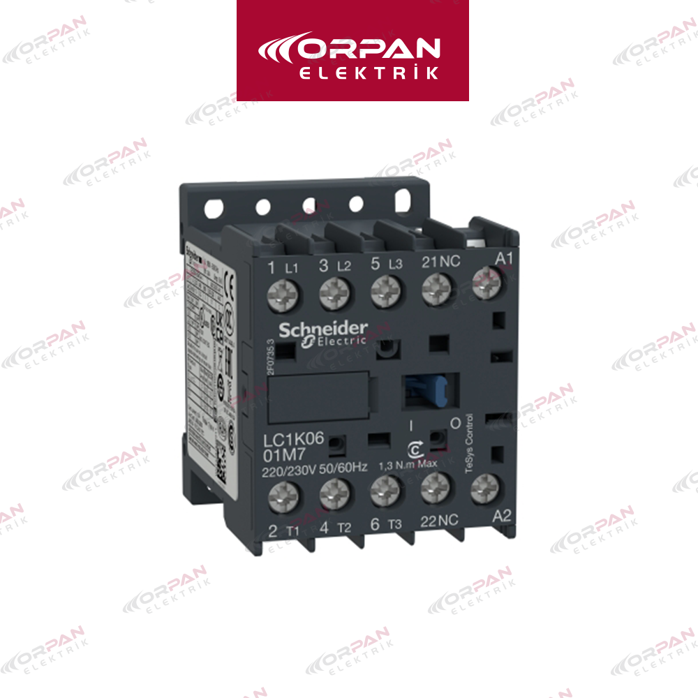 LC1-K0601 M7 MİNİ KONTAKTÖR 6 A 1NC SCHNEİDER